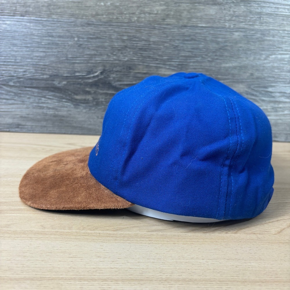 Vintage Short Companies Hat Cap Snapback Blue USA Made One Size Adjustable - Picture 5 of 11